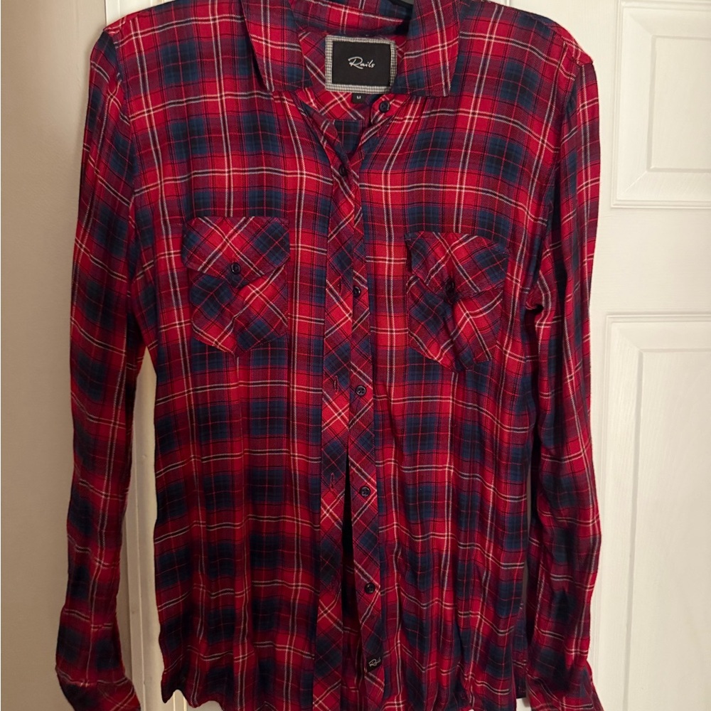 Rails Red and Blue Plaid Shirt